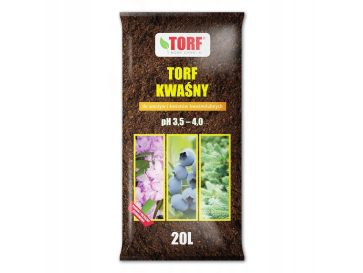 Torf kwaśny Nowy Chwalim 20l, pH 3,5-4,0